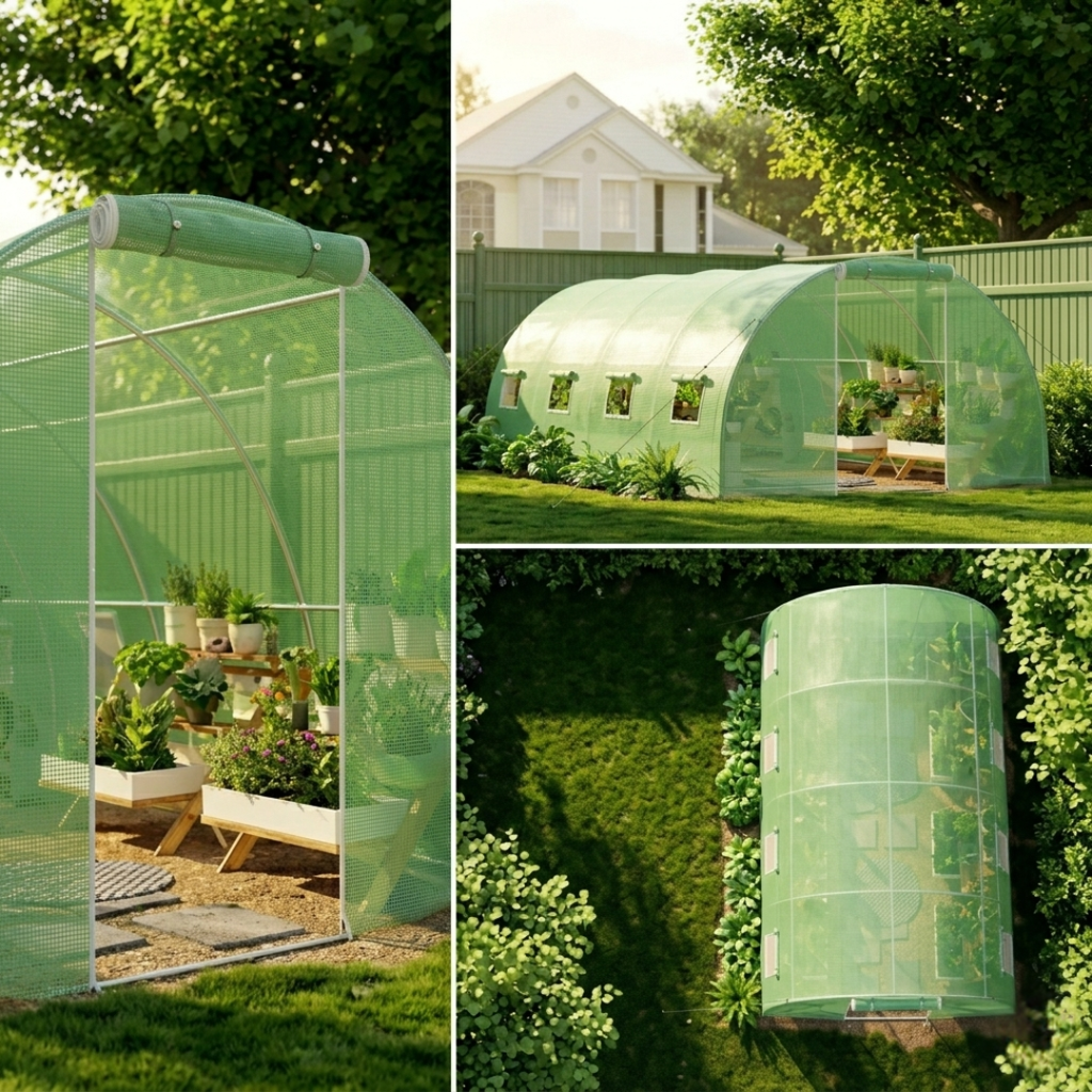 Serre de Jardin Tunnel 6Lx3l x2H Renforcée