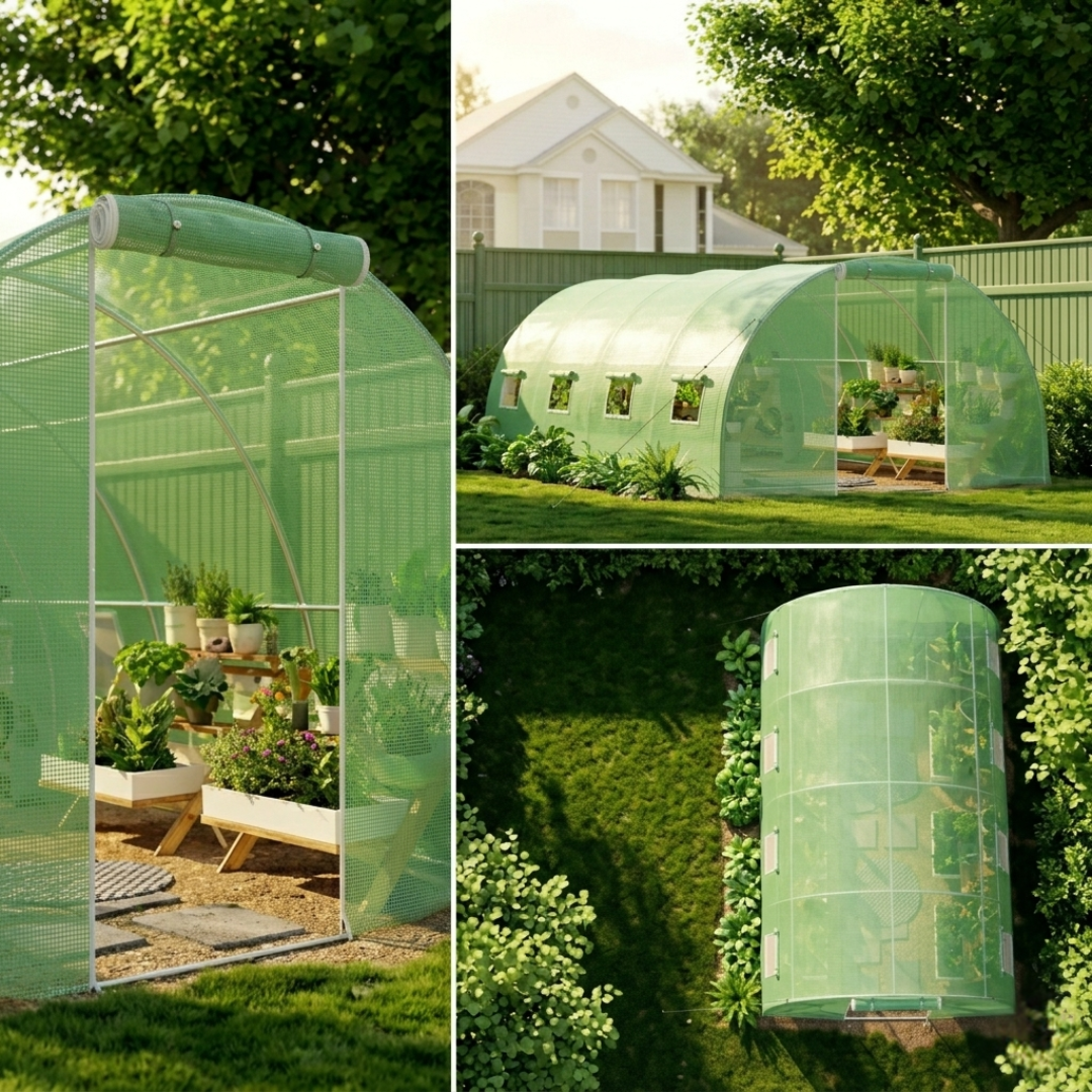 Serre de Jardin Tunnel 6Lx3l x2H Renforcée