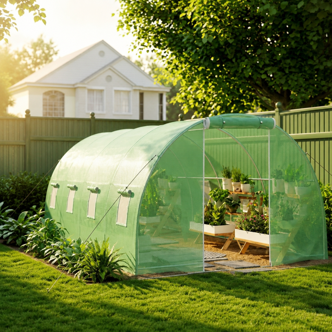 Serre de Jardin Tunnel 6Lx3l x2H Renforcée