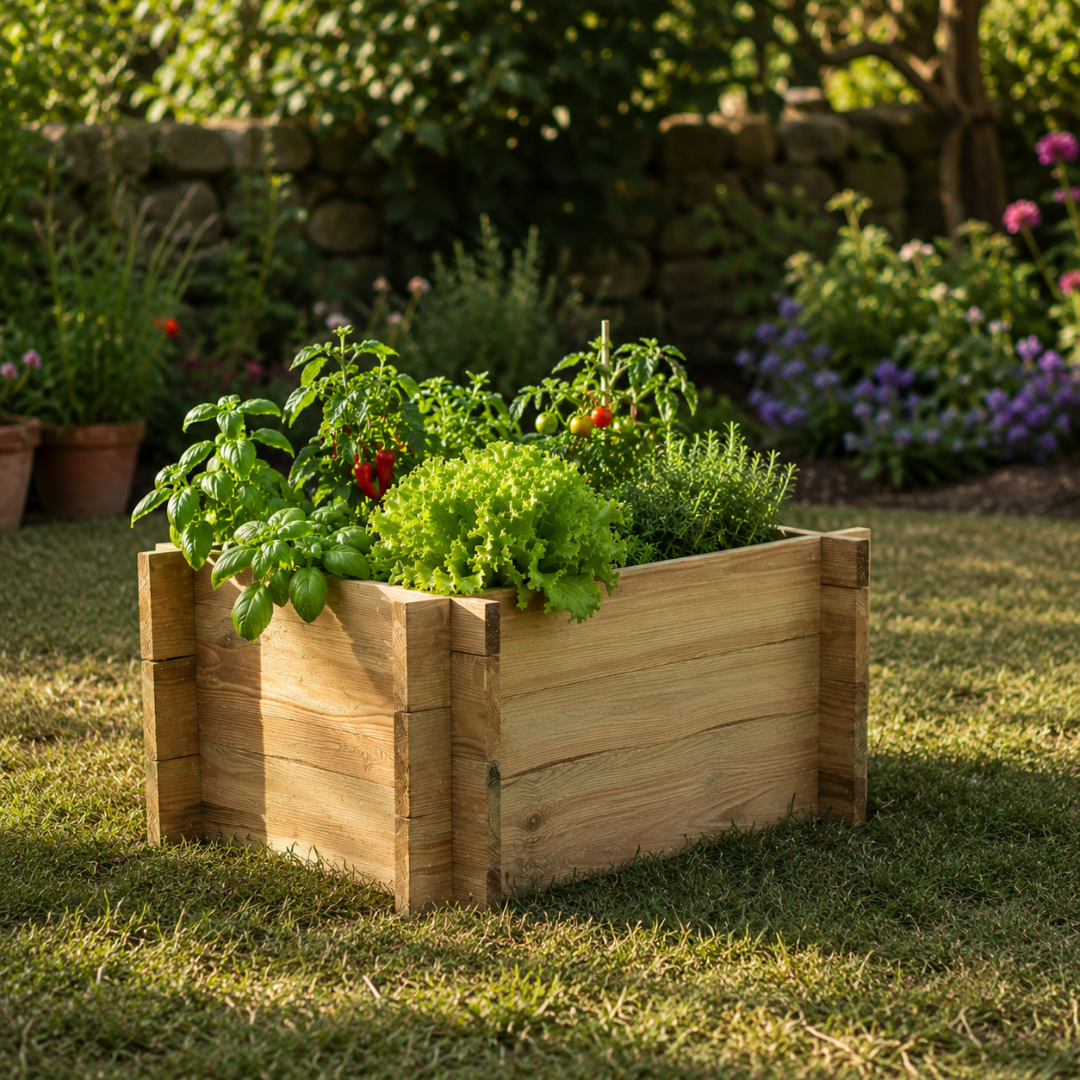 Jardinière surélevée pour légumes Bois de pin imprégné