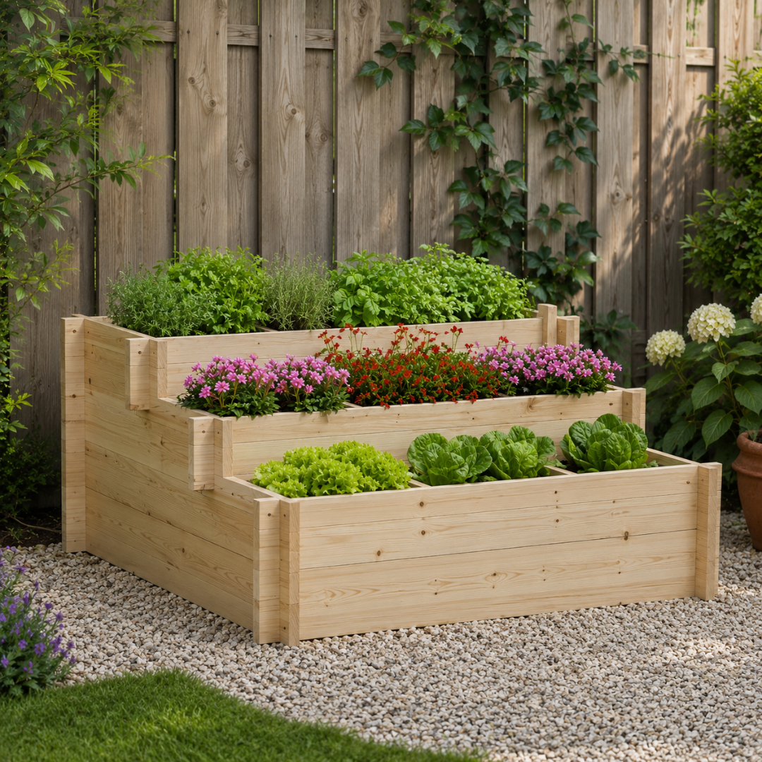 Jardinière à 3 niveaux pour légumes et plantes