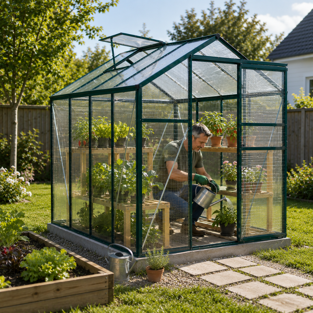 Serre de Jardin Vitrée 4,75 m² - 190x253 cm
