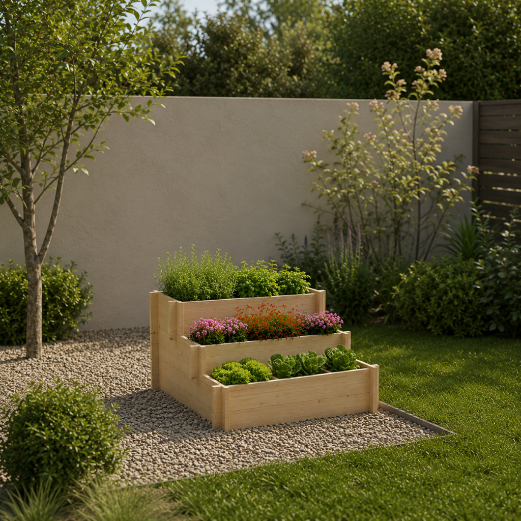 Jardinière à 3 niveaux pour légumes et plantes